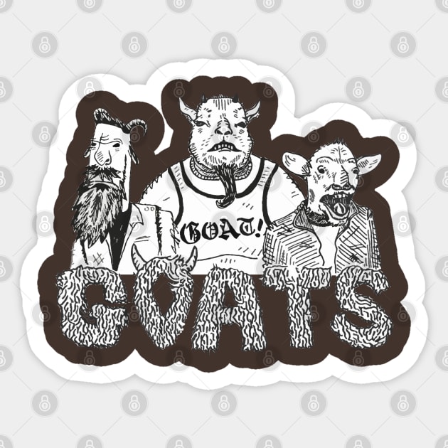 Three Little GOATS Sticker by GOATSgear